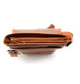 REDRUBI REDRUBI -UM/6/1185 -With RFID protected genuine leather - shoulder bag - crossbody bag - sturdy - vintage leather - brown / cognac