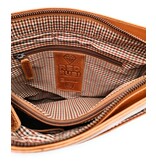 REDRUBI REDRUBI -UM/6/1185 -With RFID protected genuine leather - shoulder bag - crossbody bag - sturdy - vintage leather - brown / cognac