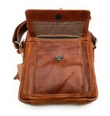 REDRUBI REDRUBI -UM/6/1187 -With RFID protected - genuine leather - shoulder bag - crossbody bag - sturdy - vintage leather - brown / cognac