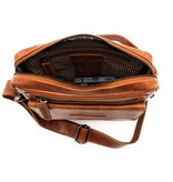 REDRUBI REDRUBI -UM/6/1187 -Mit RFID geschützt - Echtleder - Umhängetasche - Crossbody Bag - Robust - Vintage Leder - Braun / Cognac