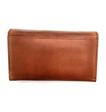 REDRUBI REDRUBI - UM/1-403 - echt lederen - grote - dames - portemoenne - met RFID - vintage leder- bruin