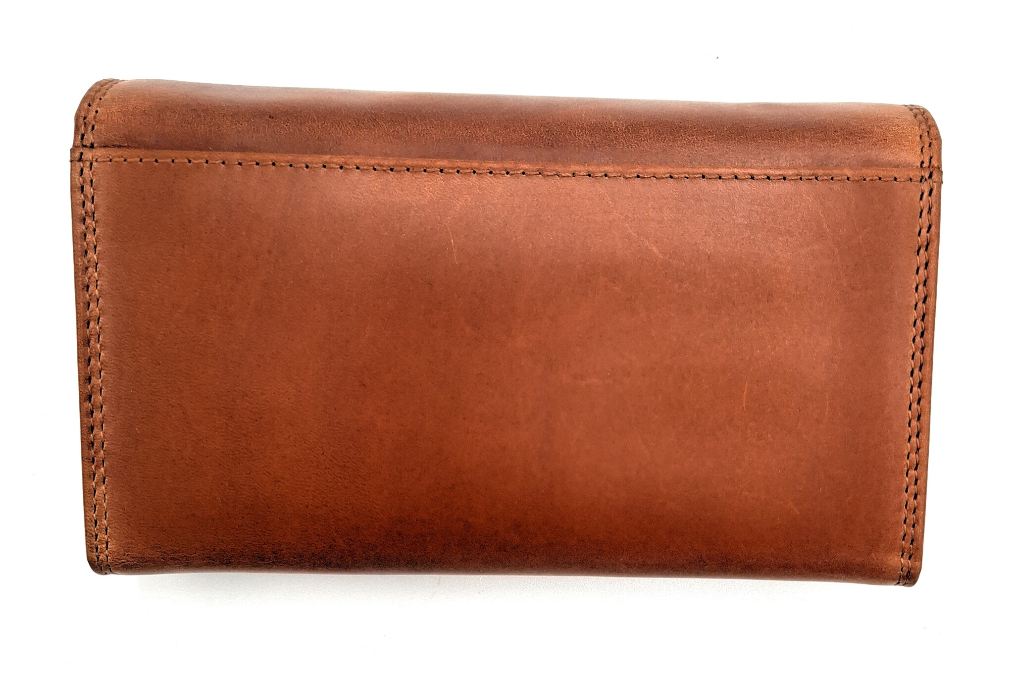 REDRUBI REDRUBI - UM/1-403 - echt lederen - grote - dames - portemoenne - met RFID - vintage leder- bruin