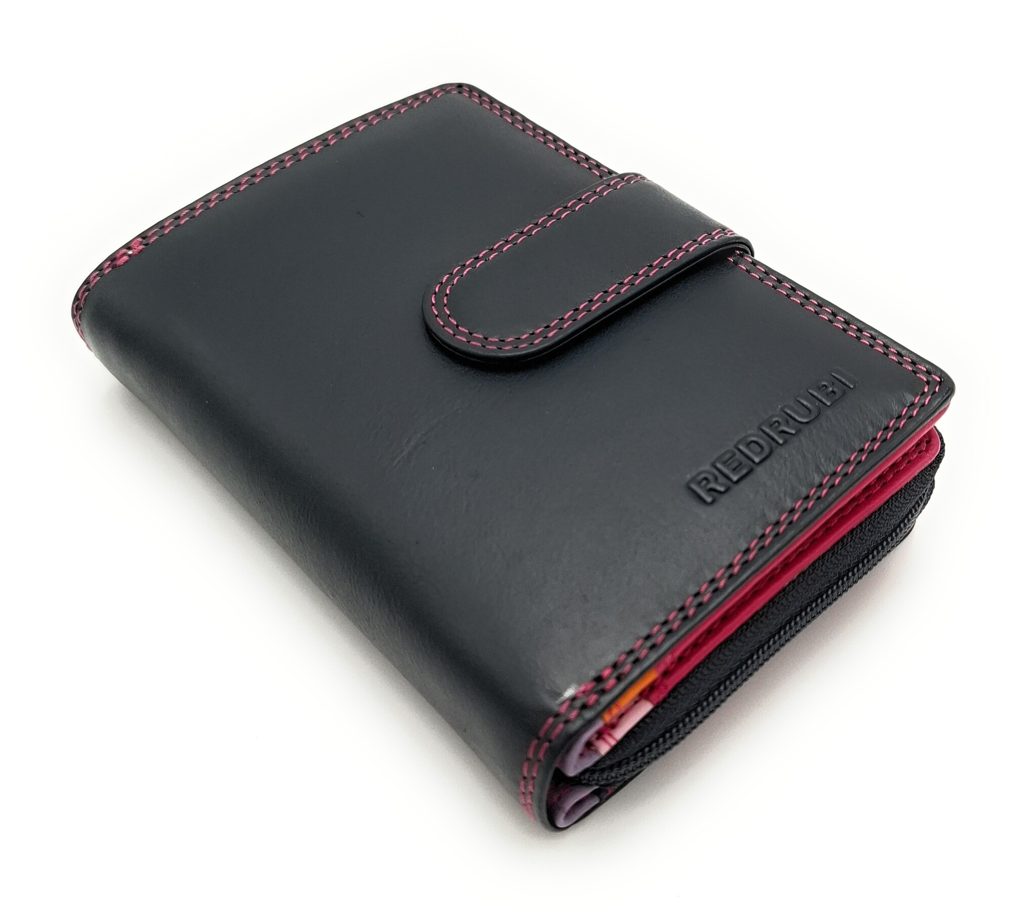REDRUBI REDRUBI UM/1-425 LUXE  DAMES PORTEMONNEE PAARS MULTICOLOR MET RFID