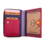 REDRUBI REDRUBI UM/1-425 LUXE  DAMES PORTEMONNEE PAARS MULTICOLOR MET RFID