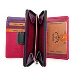REDRUBI REDRUBI UM/1-425 LUXE  DAMES PORTEMONNEE PAARS MULTICOLOR MET RFID