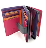 REDRUBI REDRUBI UM/1-425 LUXE  DAMES PORTEMONNEE PAARS MULTICOLOR MET RFID