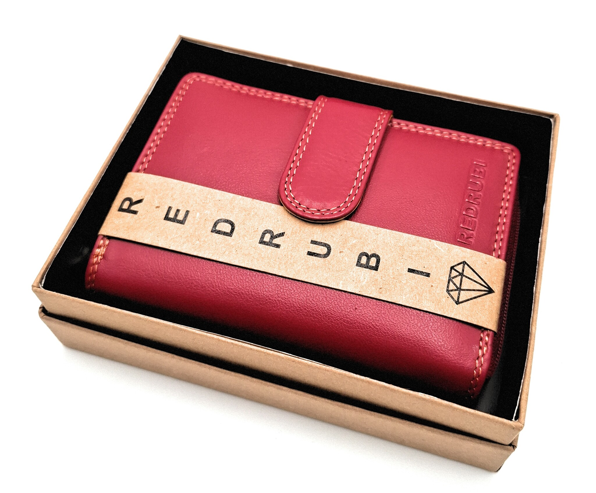 REDRUBI REDRUBI UM/1-425 WITH RFID - LUXURY LADIES WALLET RED MULTICOLOUR