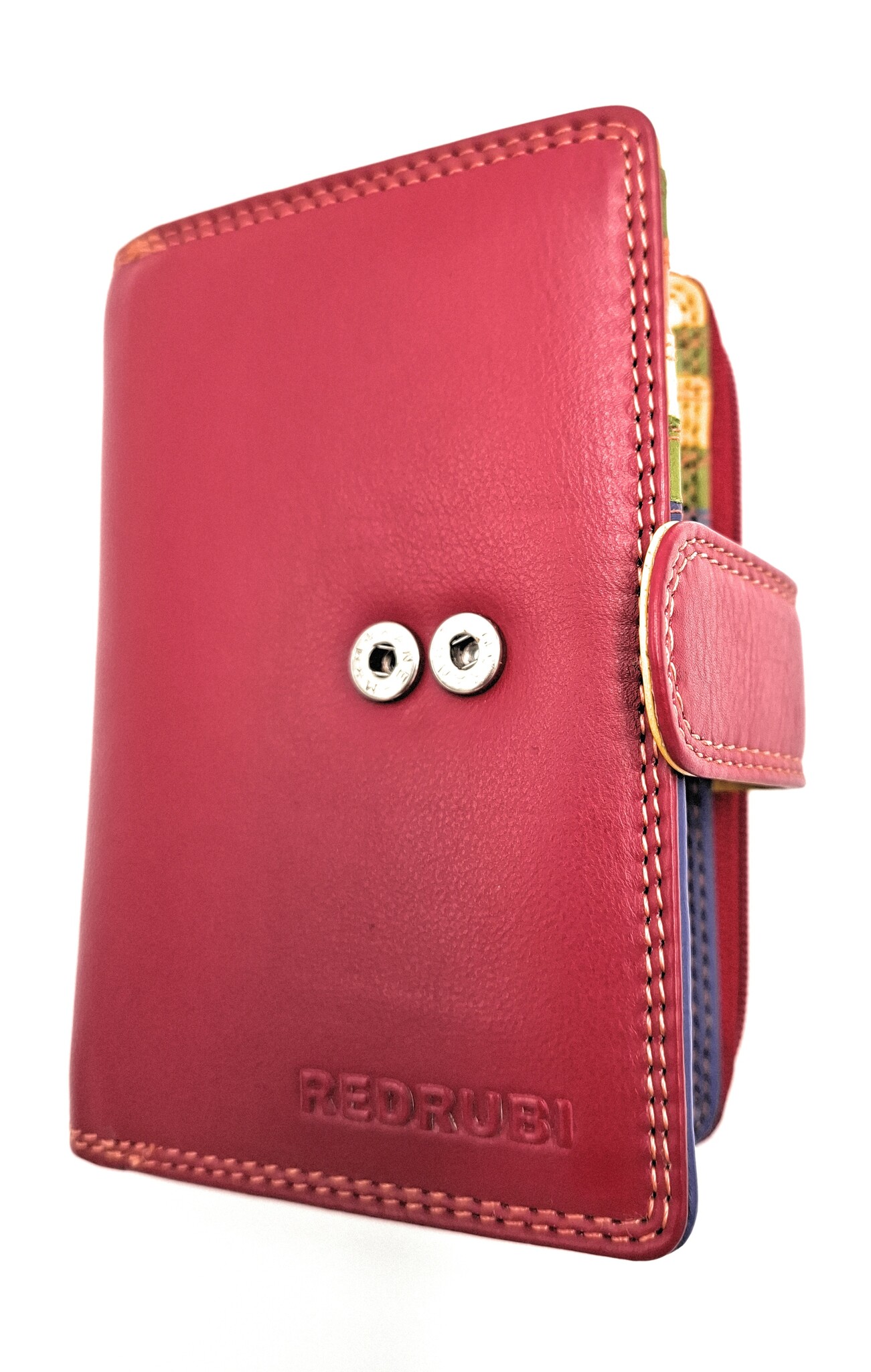 REDRUBI REDRUBI UM/1-425 WITH RFID - LUXURY LADIES WALLET RED MULTICOLOUR
