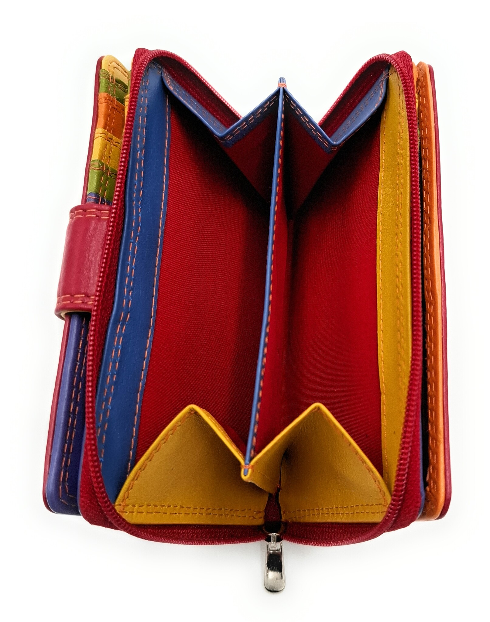 REDRUBI REDRUBI UM/1-425 WITH RFID - LUXURY LADIES WALLET RED MULTICOLOUR