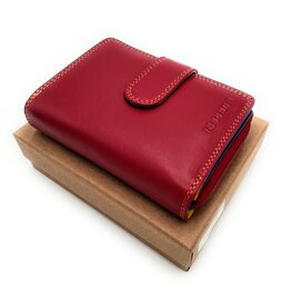 REDRUBI REDRUBI UM/1-425 MET RFID - LUXE DAMES PORTEMONNEE ROOD MULTICOLOUR