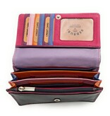 REDRUBI REDRUBI  UM/1-424(2) PAARS (MULTICOLOR) LUXE DAMES PORTEMONNEE MET RFID