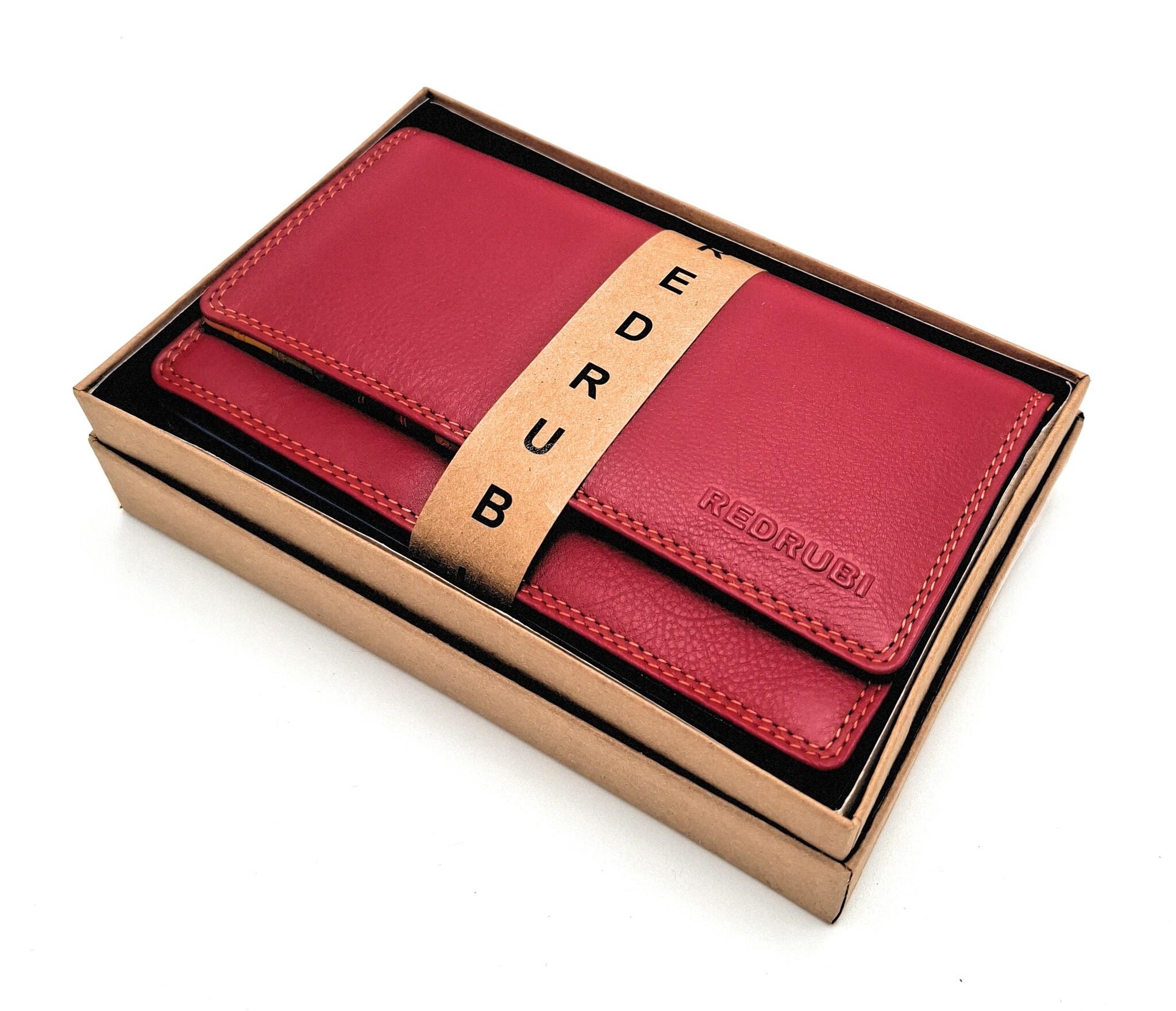 REDRUBI REDRUBI UM/1-424 ROT (MEHRFARBIG) LUXUS DAMEN GELDBÖRSE MIT RFID