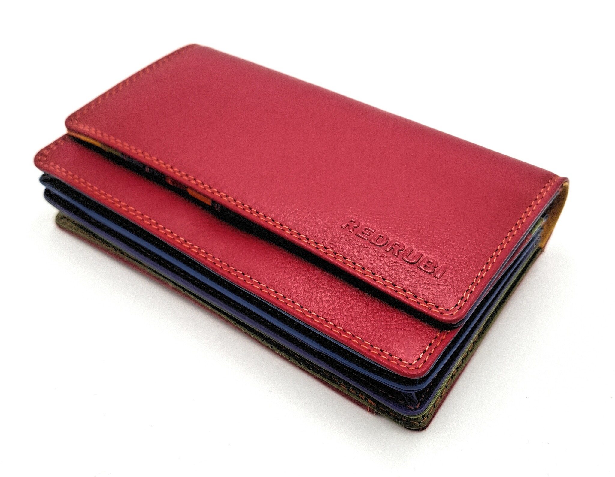 REDRUBI REDRUBI UM/1-424 RED (MULTICOLOR) LUXURY LADIES WALLET WITH RFID