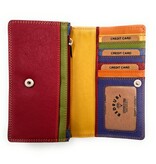 REDRUBI REDRUBI UM/1-424 RED (MULTICOLOR) LUXURY LADIES WALLET WITH RFID
