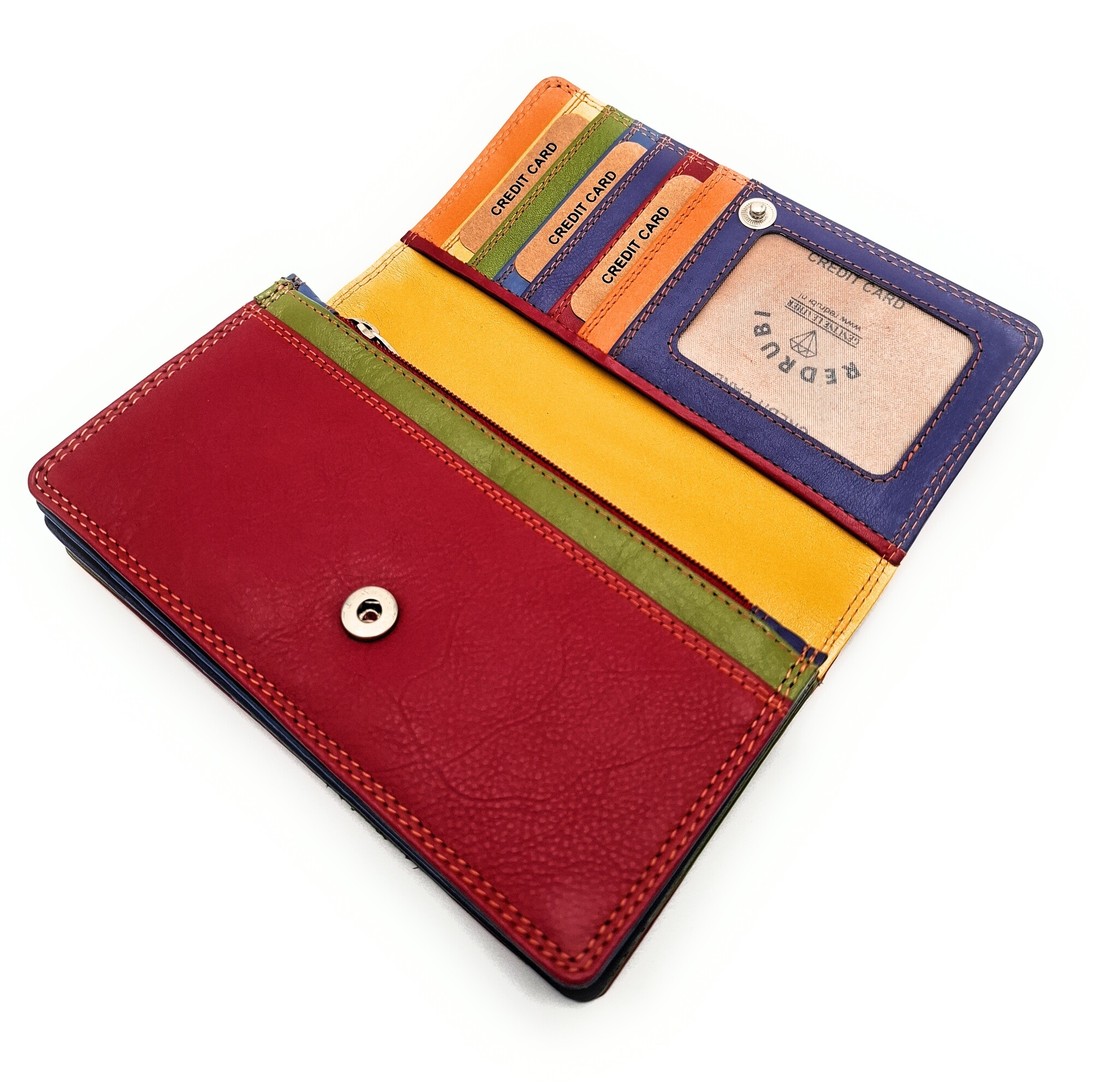 REDRUBI REDRUBI UM/1-424 RED (MULTICOLOR) LUXURY LADIES WALLET WITH RFID