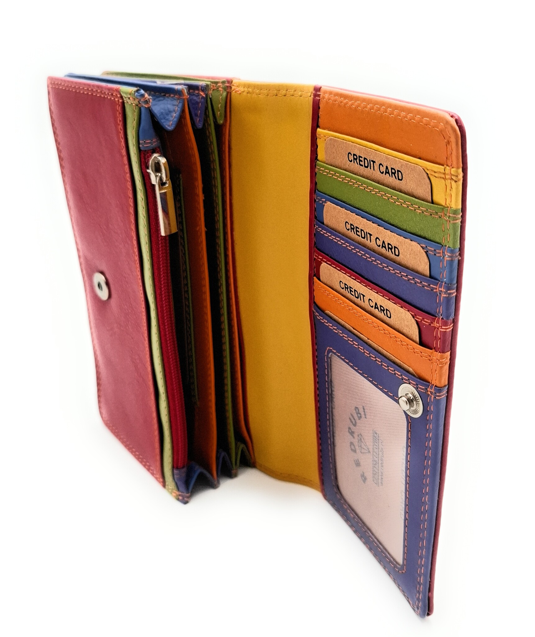 REDRUBI REDRUBI UM/1-424 RED (MULTICOLOR) LUXURY LADIES WALLET WITH RFID