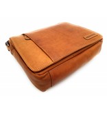 Hill Burry Hill Burry - VB10019 -3075 - Echtleder - Schulter -crossbodytas- Firma - Vintage-Leder braun / cognac