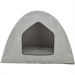 Trixie Trixie hondenmand tent jonna vital ribstof lichtgrijs