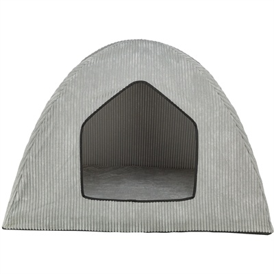 Trixie Trixie hondenmand tent jonna vital ribstof lichtgrijs