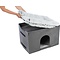 Trixie Trixie hondenmand huis harvey met trap grijs / wit