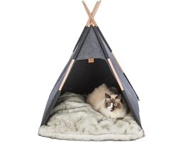 Trixie Trixie schuilplaats tipi vilt antraciet