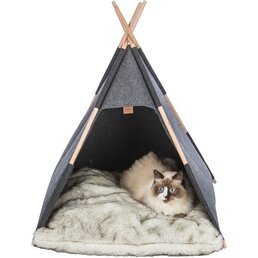 Trixie Trixie schuilplaats tipi vilt antraciet