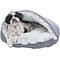 Trixie Trixie hondenmand donut harvey grijs / wit-zwart