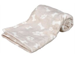 Trixie Trixie hondendeken kenny fleece bot / pootjes beige