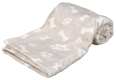 Trixie Trixie hondendeken kenny fleece bot / pootjes beige