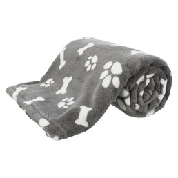 Trixie Trixie hondendeken kenny fleece bot / pootjes grijs
