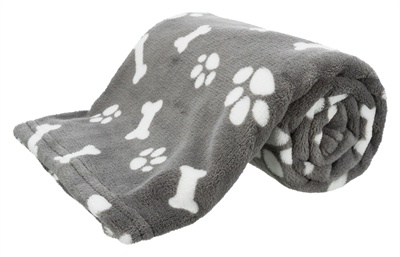 Trixie Trixie hondendeken kenny fleece bot / pootjes grijs