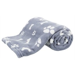 Trixie Trixie hondendeken kenny fleece bot / pootjes blauw
