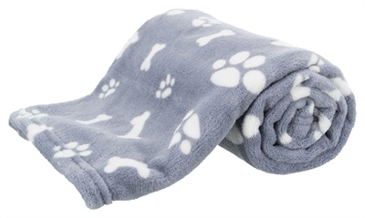Trixie Trixie hondendeken kenny fleece bot / pootjes blauw