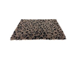 Martin Vetbed print luipaardprint beige / zwart gerecycled