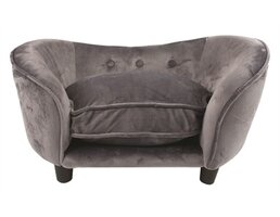 Enchanted pet Enchanted hondenmand sofa ultra pluche snuggle donkergrijs