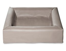 Bia Bia bed kunstleer hoes hondenmand taupe