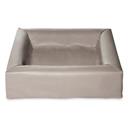 Bia Bia bed kunstleer hoes hondenmand taupe