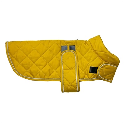 Happy pet Happy pet hondenjas go walk quilted classic mosterd