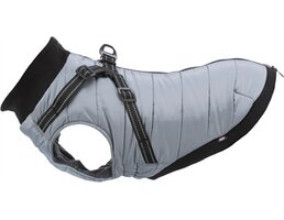 Trixie Trixie hondenjas pontis met tuig grijs