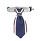 Croci Croci stropdas hond blauw
