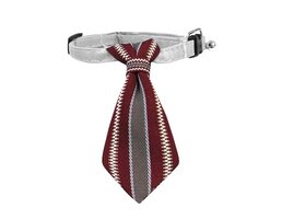 Croci Croci stropdas hond bordeauxrood