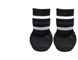 Trixie Trixie hondensokken anti-slip met rubberlaag rondom zwart