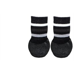 Trixie Trixie hondensokken anti-slip met rubberlaag rondom zwart