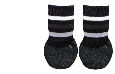 Trixie Trixie hondensokken anti-slip met rubberlaag rondom zwart