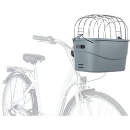 Trixie Trixie stuur-fietsmand kunststof grijs