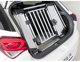 Trixie Trixie kofferbak hek aluminium / kunststof grijs / zwart