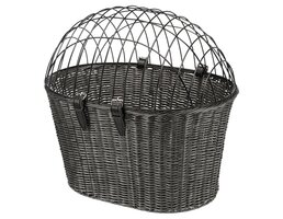 Trixie Trixie stuur fietsmand met draadkap antraciet