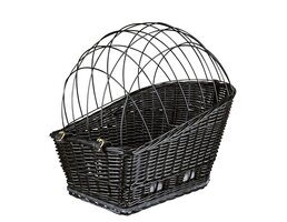 Trixie Trixie fietsmand met draadkoepel achterop zwart