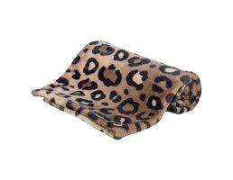 Trixie Trixie hondendeken leo soft pluche bruin / panterprint