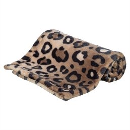 Trixie Trixie hondendeken leo soft pluche bruin / panterprint